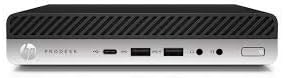 HP ProDesk 600 G4 Desktop Mini Intel 8th Gen Core i5-8500T 256 GB SSD 16GB DDR4 2666 MT/s Intel 2.1GHz UHD 630 Windows 10 Pro 64-bit