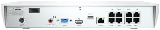 Swann 4K 8Channel Security Camera System NVR Recorder: nvr-8580 Security PoE NVR Box with 1TB HDD,24/7 Continuous Recording,Work with Swann IP 12MP/4K/5MP/4MP HD Cameras, SRNVR-88580WH