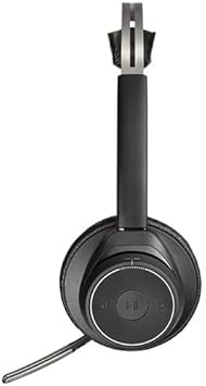 Plantronics Voyager B825-M Focus UC Bluetooth Headset with USB Type-A Adapter for Microsoft (202652-02) Essential Bundle