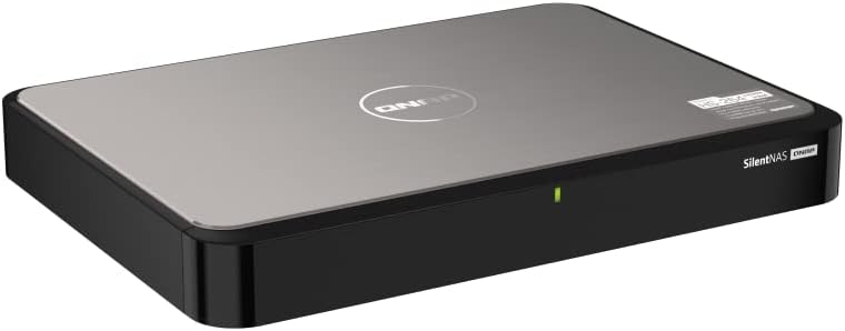 QNAP HS-264-8G-US 2 Bay with Intel N5105/N5095 Processor and 8GB DDR4 RAM Silent and Lightweight Home NAS for Multimedia Playback and Streaming with Dual HDMI 2.0 4K Output (Diskless)
