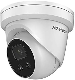 HIKVISION PCI-T15F2SL AcuSense 5MP Deep Learning Algorithms IR Outdoor Network Turret Camera with 2.8mm Lens, Active Strobe Light, Built-in Microphone and Speaker