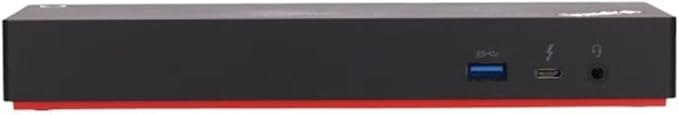 Lenovo USA ThinkPad Thunderbolt 3 Dock Gen 2 135W (40AN0135US) Dual UHD 4K Display Capability, 2 HDMI, 2 DP, USB-C, USB 3.1, Black
