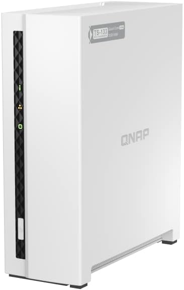 QNAP TS-133-US 1 Bay Affordable Desktop NAS with ARM Cortex-A55 Quad-core Processor and 2 GB DDR4 RAM (Diskless)