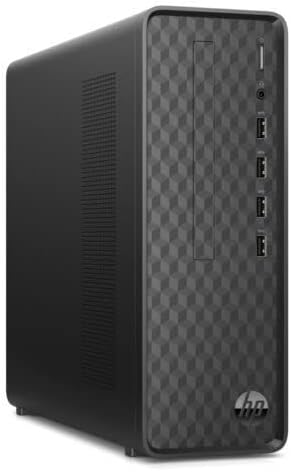HP S01-aF Slim Desktop Intel Celeron J4025 2.0GHz 8GB Ram 256GB SSD Bluetooth WiFi Windows 11 Home (Renewed)