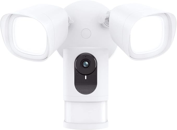 eufy Security Floodlight Cam E221, 2K, Built-in AI, 2-Way Audio, No Monthly Fees, 2,500-Lumen Brightness, Weatherproof, HomeBase Not Compatible, (Existing Outdoor Wiring and Junction Box Required)