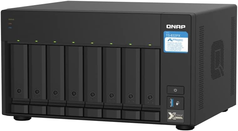 QNAP TS-832PX-4G 8 Bay High-Capacity NAS with 10GbE SFP+ and 2.5GbE