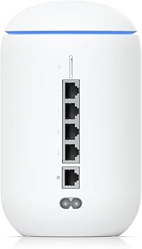 Ubiquiti Networks UniFi UDR-US Dream Router, All-in-One Router, WiFi 4 / WiFi 5 / WiFi 6, Dual-Band (2.4 GHz/5 GHz), 1 x GbE WAN Port, 4 x GbE LAN Ports (2 PoE), White