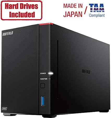 Buffalo LinkStation SoHo 720 16TB 2-Bay NAS Network Attached Storage with HDD Hard Drives Included NAS Storage That Works as Small Office and Home Cloud or Network Storage Device for Home Office