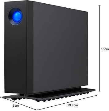 LaCie d2 Professional, 10TB, External Hard Drive Desktop, Thunderbolt 3 USB-C, 7200 RPM Enterprise Class Drives, for Mac and PC Desktop, 1 Month Adobe CC, 5 Year Rescue Services (STHA10000800)