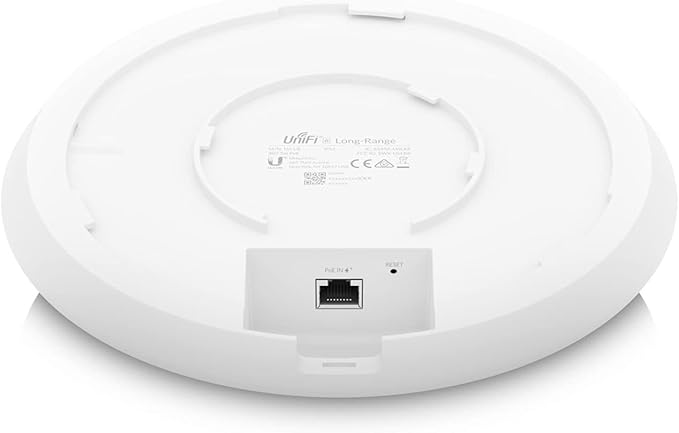 Ubiquiti U6-LR UniFi 6 Long Range Wireless Access Point, PoE Adapter Not Included, White