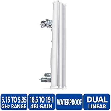 UBIQUITI NETWORKS AM-5G19-120 Ubiquiti AirMax Sector 5G-19-120 Hi-Gain 19dBi 120deg 5GHz MIMO Ubiquiti Networks AM-5G19-120 airMAX 2x2 MIMO AM-5G19-120 B&H