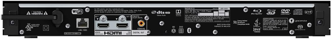 Sony UBP-X800M2 4K UHD Home Theater Streaming Blu-Ray Disc Player (UBPX800M2), Black