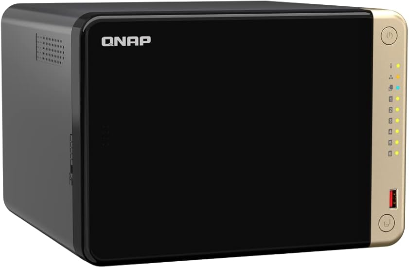 QNAP TS-664-8G-US 6 Bay High-Performance Desktop NAS with Intel Celeron Quad-core Processor, M.2 PCIe Slots and Dual 2.5GbE (2.5G/1G/100M) Network Connectivity (Diskless)