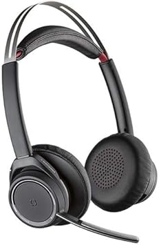 Plantronics Voyager B825-M Focus UC Bluetooth Headset with USB Type-A Adapter for Microsoft (202652-02) Essential Bundle