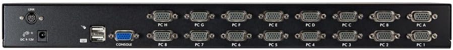 StarTech.com 16 Port 1U RackMount USB KVM Switch Kit with OSD and Cables - KVM Switch - 16 x KVM Port(s) - 1 Local User - Desktop - SV1631DUSBUK