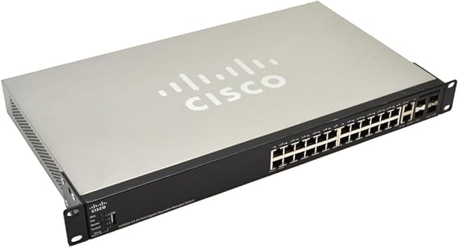 Cisco SG350-10MP Managed Switch with 10 Gigabit Ethernet (GbE) Ports with 8 Gigabit Ethernet RJ45 Ports and 2 Gigabit Ethernet Combo SFP Plus 124W PoE, Limited Lifetime Protection (SG350-10MP-K9-NA)