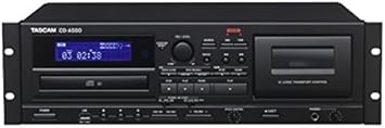 Tascam CD-A580 Cassette/CD/USB MP3 Player Recorder Combo, Black