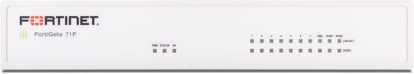 Fortinet FortiGate 71F Hardware, Plus 1 Year FortiCare Premium & FortiGuard Unified Threat Protection (UTP)