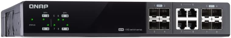 QNAP QSW-M804-4C-US 10GbE Managed Switch, with 4-Port 10GbE SFP+/RJ45 Combo and 4-Port 10GbE SFP+ Gigabit