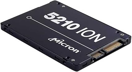 Micron 5210 Ion SSD | MTFDDAK7T6QDE | 7.68TB | Qlc | SATA 6GB/S | 2.5-Inch Enterprise Solid State Drive