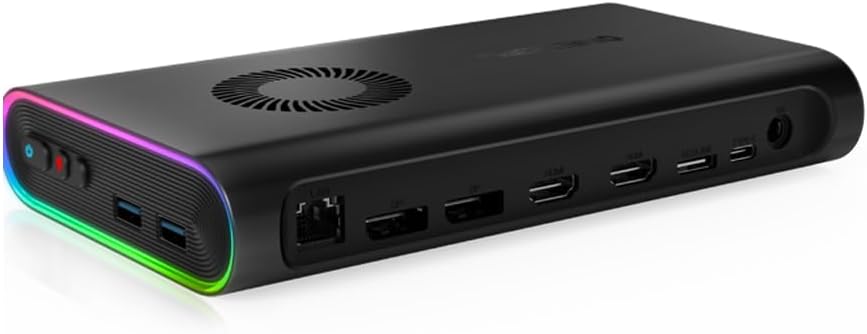 OneXGPU External GPU with AMD RX 7600M XT 8GB GDDR6 RDNA 3, Portable eGPU for Laptops and PC with Thunderbolt 3/4, USB 4, OCuLink Port