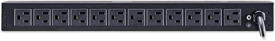 CyberPower PDU15M2F12R Metered PDU, 100-125V/15A, 14 Outlets, 1U Rackmount