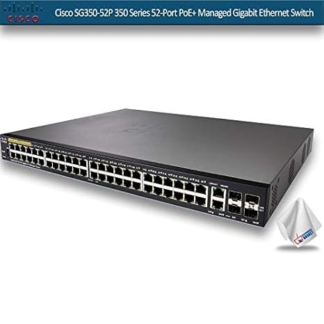 Cisco SG350-52P 350 Series 52-Port PoE+ Managed Gigabit Ethernet Switch SG350-52P-K9