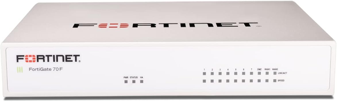 FORTINET FortiGate 71F Hardware: Secure SD-WAN, Next-Gen Firewall, Ethernet Connectivity, Router, Single Band, Business Use