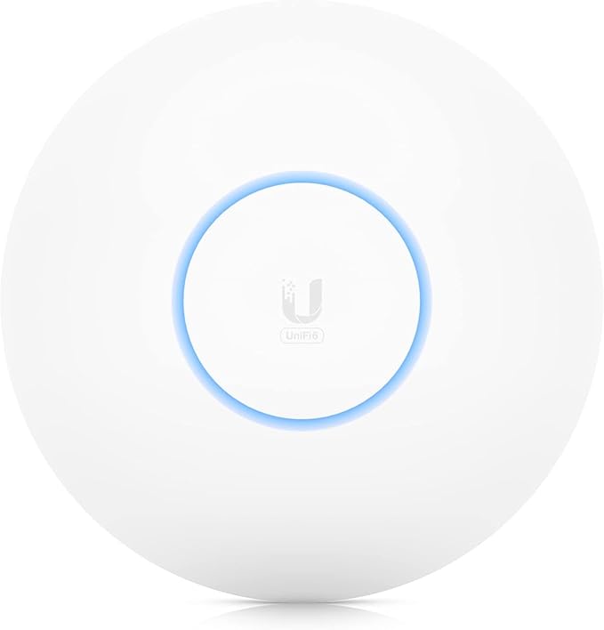 Ubiquiti U6-LR UniFi 6 Long Range Wireless Access Point, PoE Adapter Not Included, White