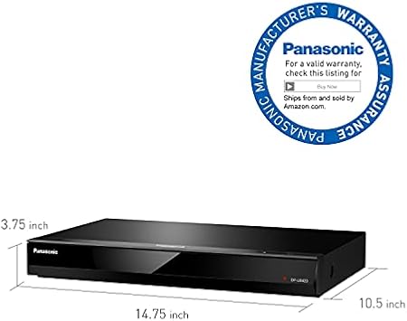 Panasonic DPUB420K Ultra HD Blu-ray Player with Streaming, Hi-Res Audio, Voice Assist, Black