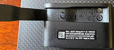 Dell DA20 USB Type-C to HDMI/USB Type-A 4K (60Hz) for XPS 15 9500/9510 XPS 17 9700/9710, XPS 13, Precision 5750, Laptops