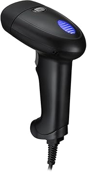 Adesso NuScan 2600U 1D 2D Wired Barcode Scanner with Handheld Bar Code Reader Plug and Play, for Warehouse, Library, Supermarket