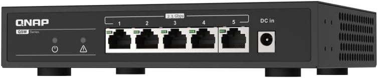 QNAP QSW-1105-5T-US 5-Port Unmanaged 2.5GbE Switch Broadcom BCM53161 chipset
