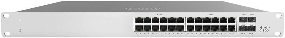 Meraki MS120-24P 1G L2 Cld -Mngd 24x GigE 370W PoE Switch