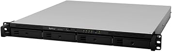 Synology NAS Rackstation (Diskless) (RS1619xs+), 4-Bay; 8GB DDR4