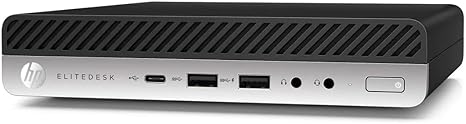 HP EliteDesk 800 G3 Mini Desktop Computer, Intel Quad-Core i5-6500T, 16GB DDR4 RAM, 256GB SSD, Keyboard&Mouse, VGA, DP, Windows 10 Pro (Renewed)