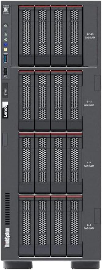 Lenovo ThinkSystem ST650 Tower Server Bundle with 2 x Intel Xeon Silver 4309Y, 128GB DDR4, 2TB SSD, 24TB HDD, RAID, Matrox G200 Graphics, Windows Server 2019