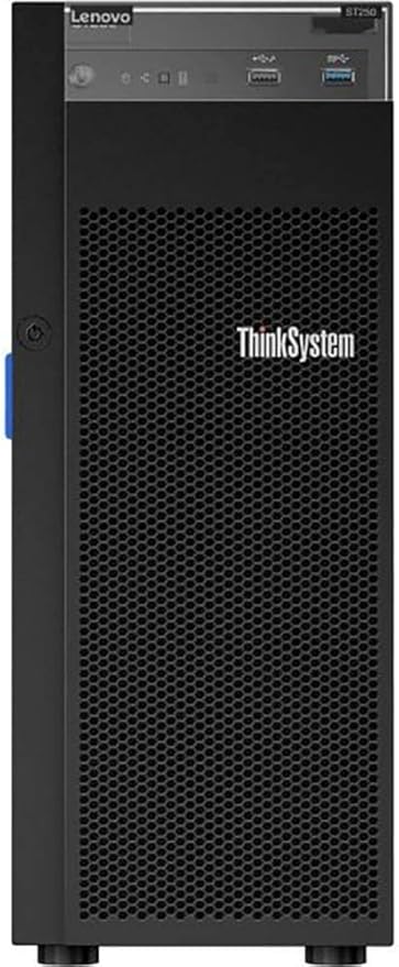 Lenovo ThinkSystem ST250 Mini Tower Server with Intel Xeon E-2124 Quad-Core CPU, 32GB DDR4, 8TB HDD, RAID (Renewed)