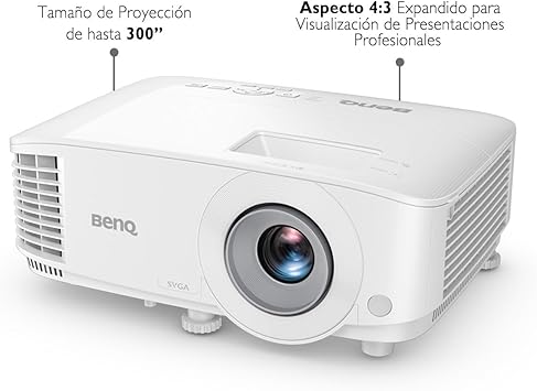 BenQ SVGA Business Projector (MS560) - 4,000 Lumens High Brightness - 20,000:1 High Contrast Ratio - Dual HDMI, VGA - Auto Keystone Correction - Simple Set Up - SmartEco Technology