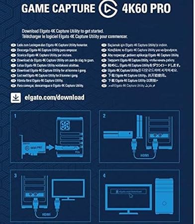 Elgato 4K60 Pro MK.2, Internal Capture Card, Stream and Record 4K60 HDR10 with ultra-low latency on PS5, PS4 Pro, Xbox Series X/S, Xbox One X, in OBS, Twitch, YouTube, for PC