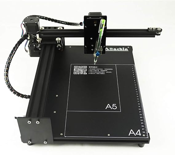 BACHIN CNC Router Drawing Robot Kit Writer XYZ Plotter iDraw Hand Writing Robot Kit Open Source for Maker/Geek, Working Area A4