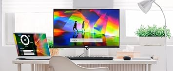 Dell S2421HN 24 Inch Full HD 1080p (1920 x 1080) 75Hz IPS Ultra-Thin Bezel Monitor 2 x HDMI Ports, Audio Line Out, Adaptive AMD FreeSync, Silver