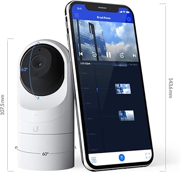 Ubiquiti Networks UniFi UVC-G3-FLEX 1080p Network Camera with Night Vision, White