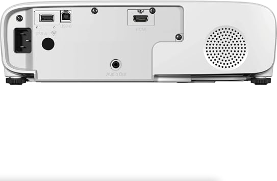 Epson Home Cinema 880 3-chip 3LCD 1080p Projector, 3300 lumens Color and White Brightness, Streaming and Home Theater, Built-in Speaker, Auto Picture Skew, 16,000:1 Contrast, HDMI 2.0, White