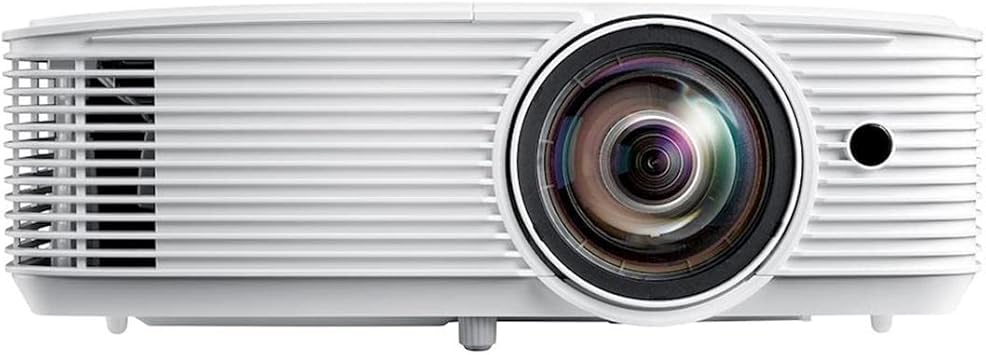 Optoma GT1080HDRx Short Throw Gaming Projector | Enhanced Gaming Mode for 1080p 120Hz Gameplay at 8.4ms | 1080p and HDR support with 4K UHD input | Bright 3,800 Lumens for Day and Night Gaming | White