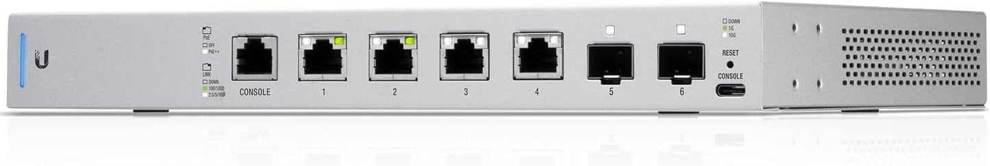Ubiquiti Networks Commercial UniFi Switch 6 XG PoE, 10G 6-Port Switch with 802.3bt PoE++ (US-XG-6POE)