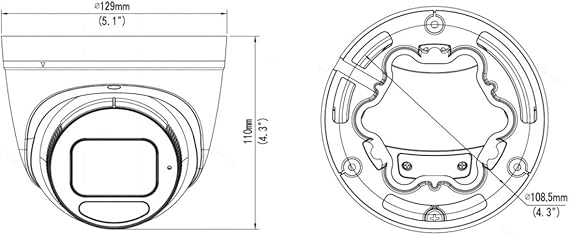 Geovision GV-EBD8813 8mp 4.3 Zoom Super Low Lux Perp Ir Eyeball