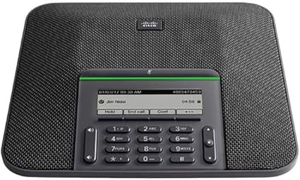 Cisco IP Conference Phone 7832, 360-Degree Microphone Coverage, 3.4-inch Monochrome LCD, Class 2 PoE, Supports 1 Line, 1-Year Limited Hardware Warranty (CP-7832-K9=), Black