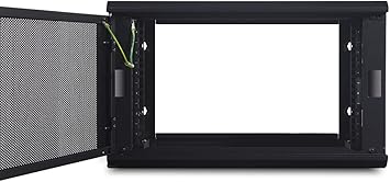 APC NetShelter 6U Wallmount Rack Enclosure Server Cabinet, AR106, Unassembled