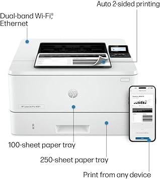 HP Laserjet Pro 4001dw Wireless Black & White Printer